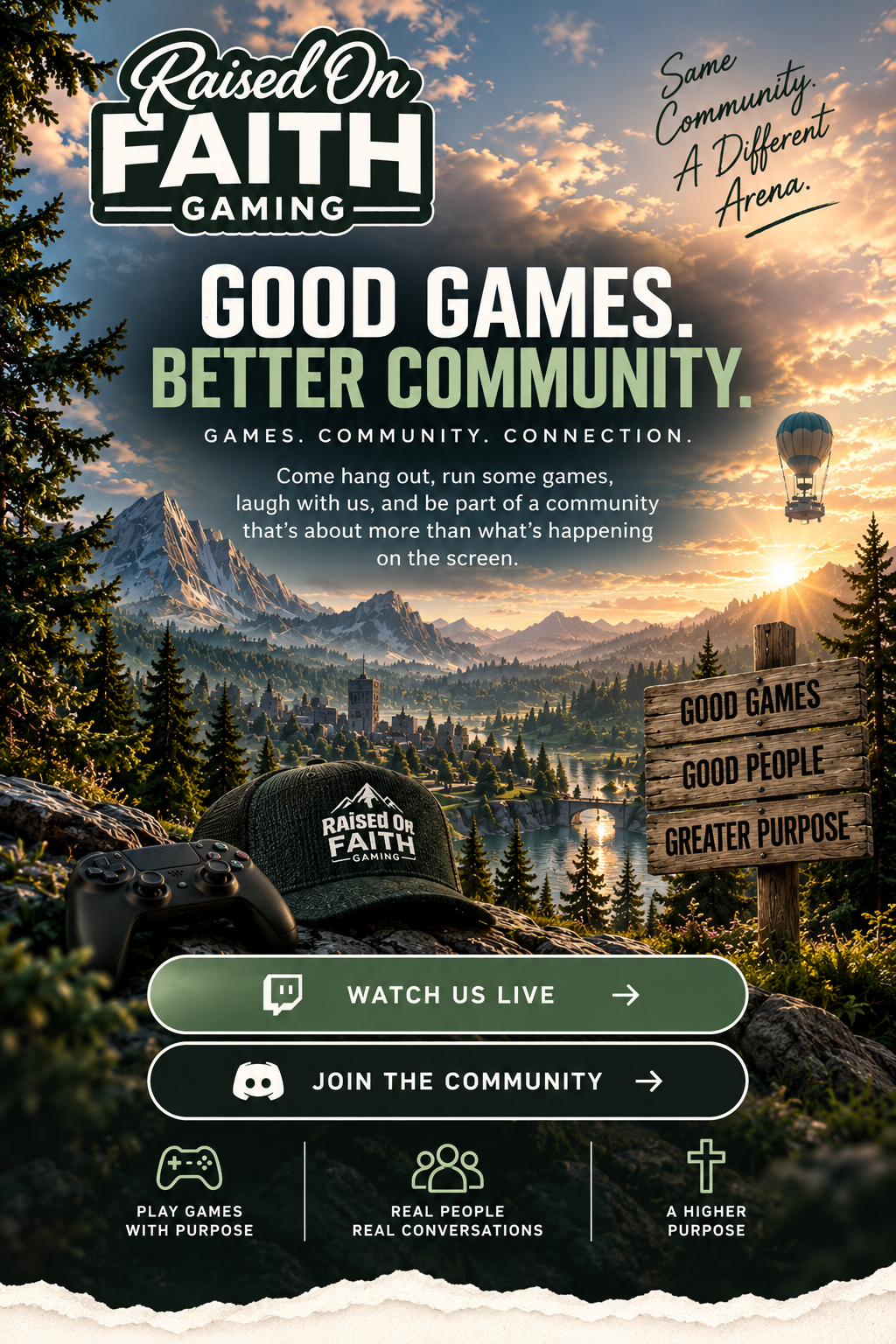 Raised On Faith Gaming - Good Games. Better Community.