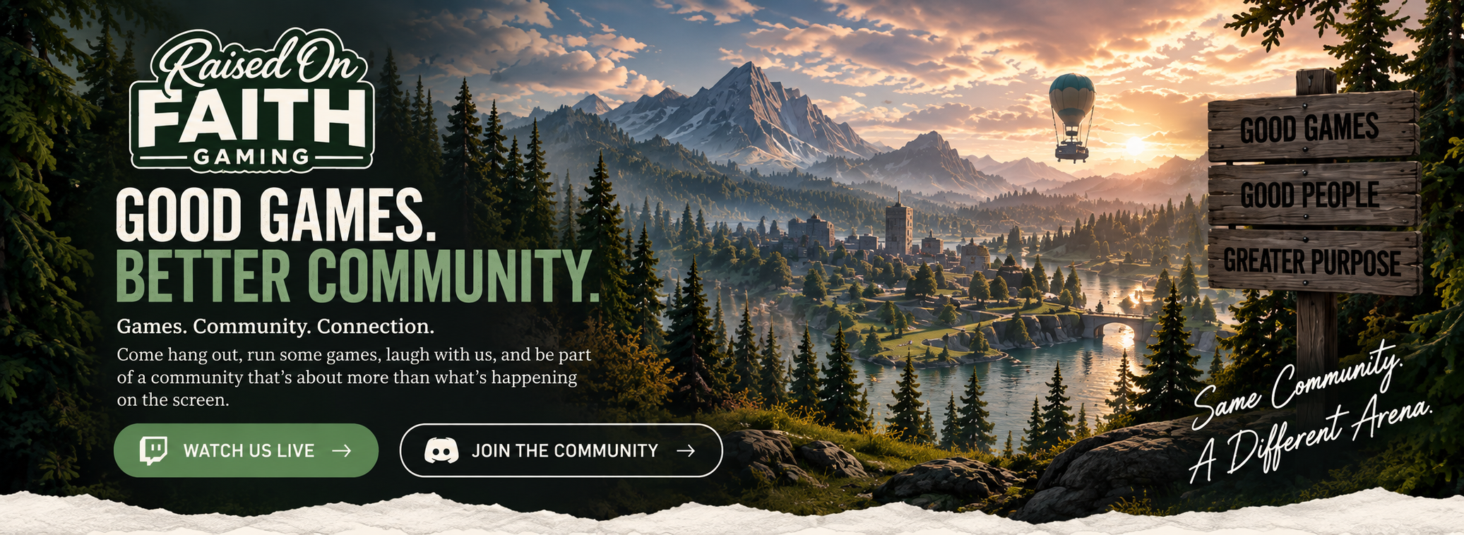 Raised On Faith Gaming - Good Games. Better Community.